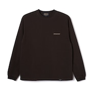 (メンズ、レディース)長袖Tシャツ ロンT バックエンブロイダリー 19807030 BRW