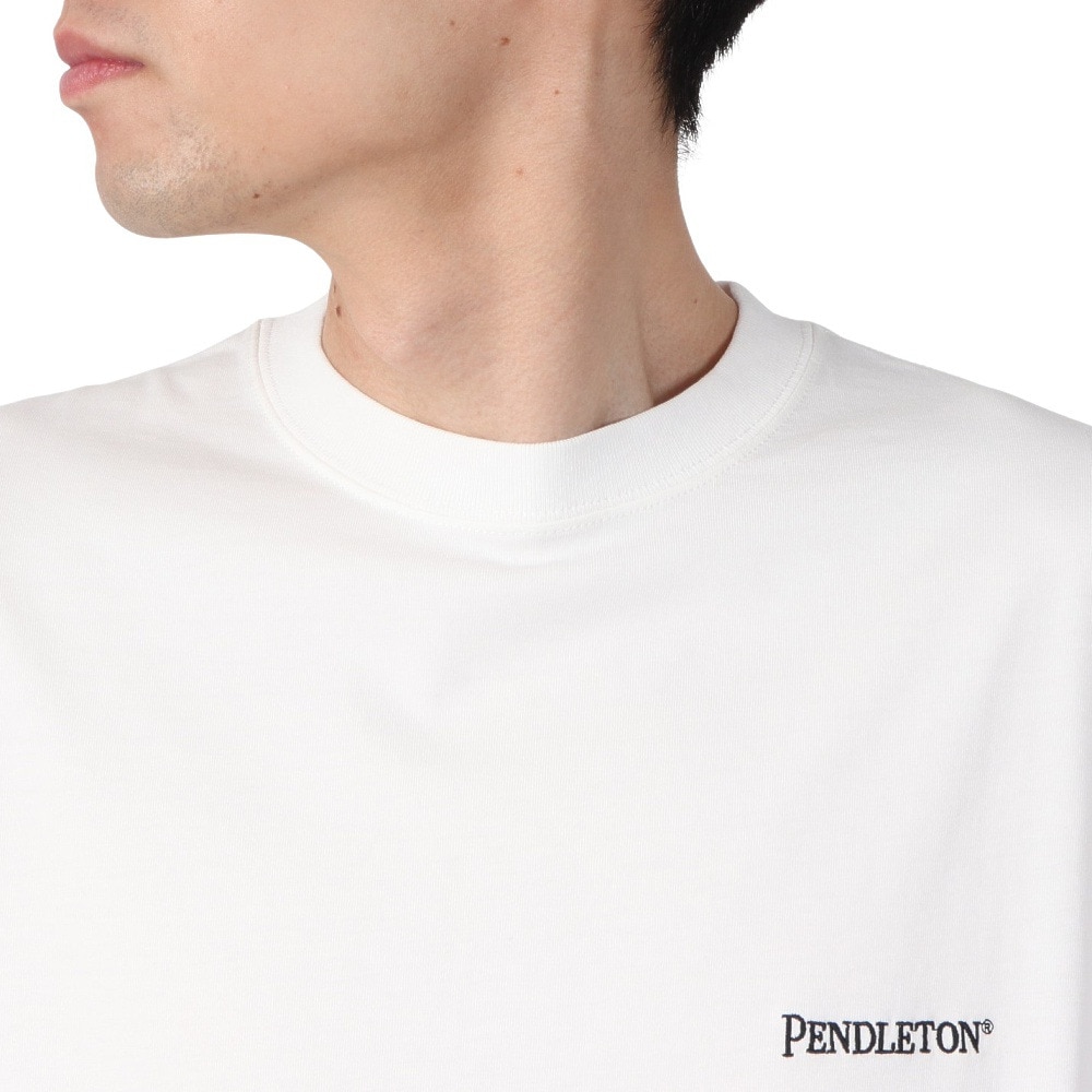 ペンドルトン（PENDLETON）（メンズ）長袖Tシャツ ロンT バックエンブロイダリー 19807030 OWH