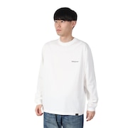 (メンズ)長袖Tシャツ ロンT バックエンブロイダリー 19807030 OWH