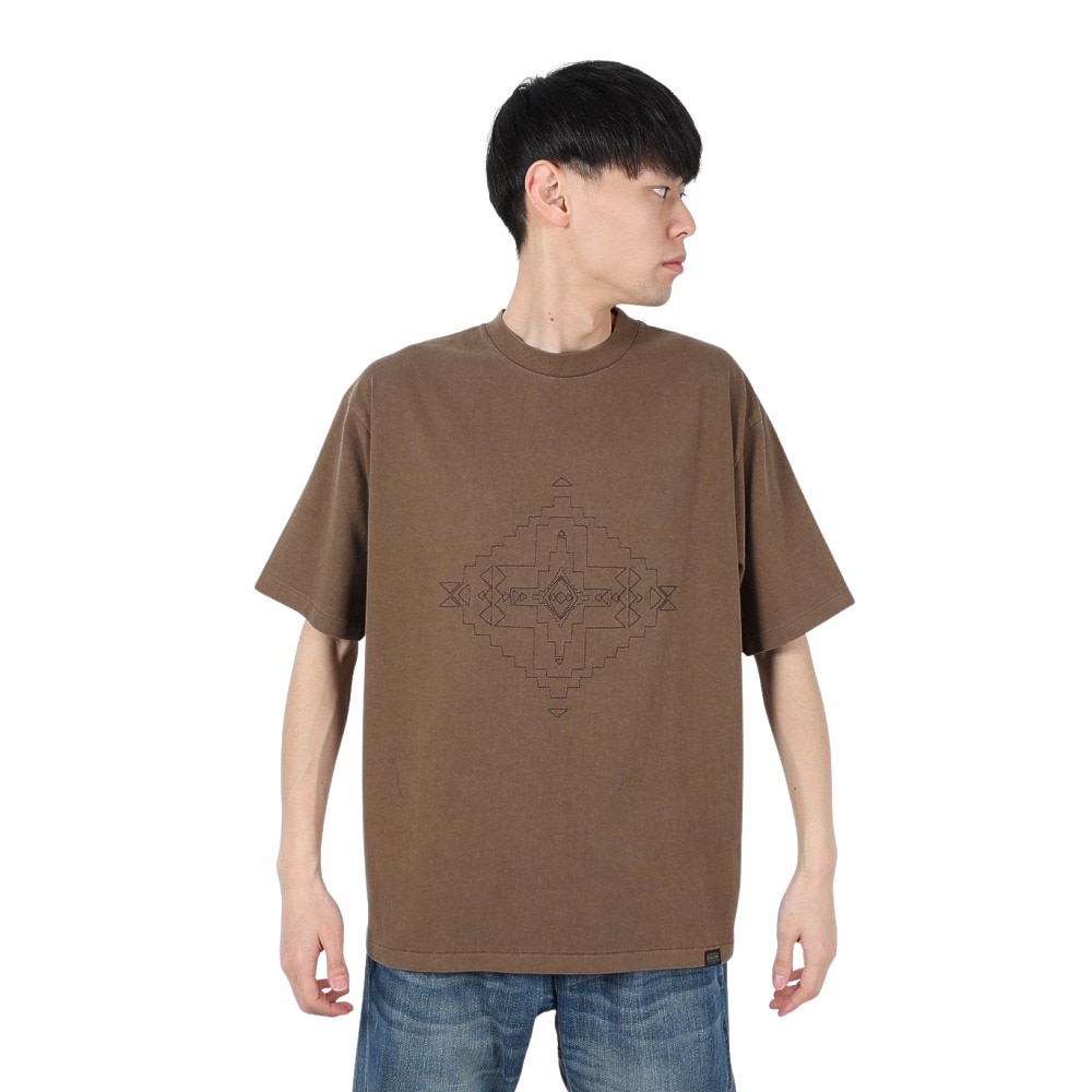 ペンドルトン（PENDLETON）（メンズ）長袖Tシャツ ロンT Pigmentdye 19807031 DBR