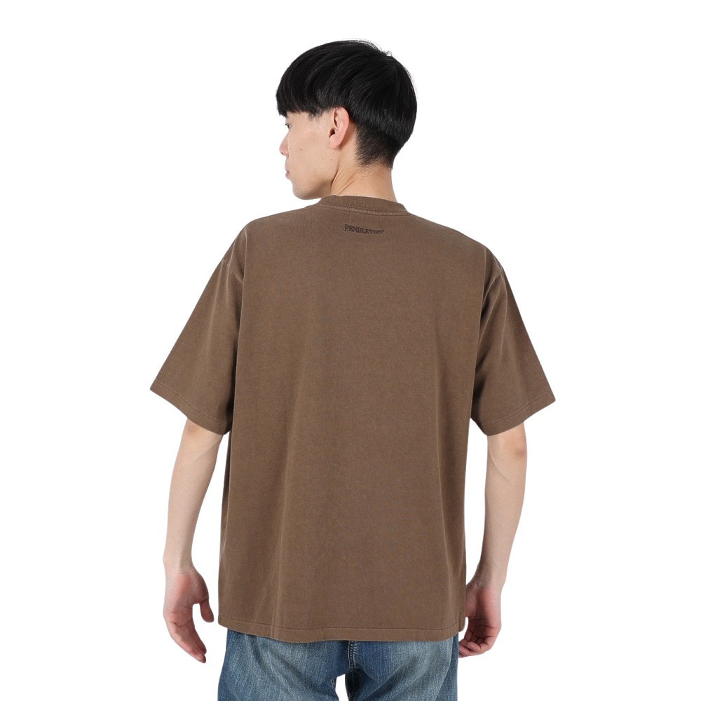 ペンドルトン（PENDLETON）（メンズ）長袖Tシャツ ロンT Pigmentdye 19807031 DBR