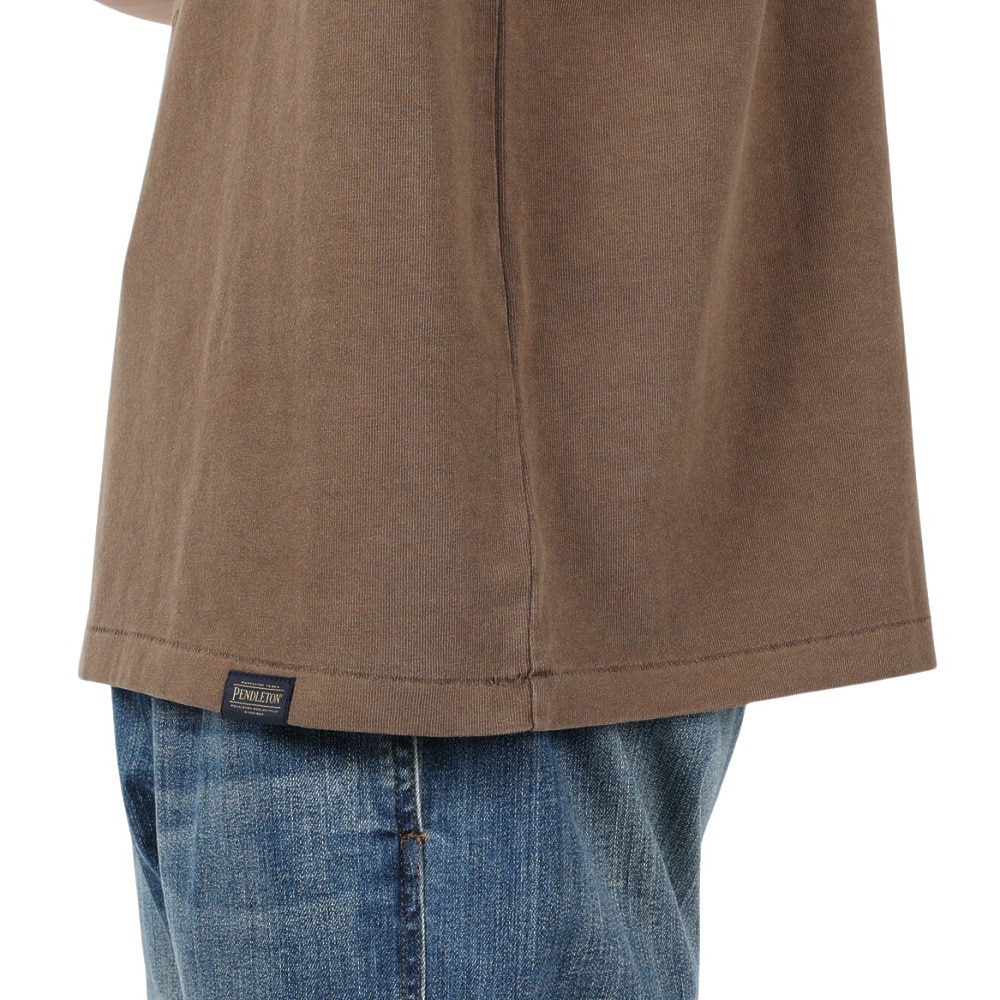 ペンドルトン（PENDLETON）（メンズ）長袖Tシャツ ロンT Pigmentdye 19807031 DBR