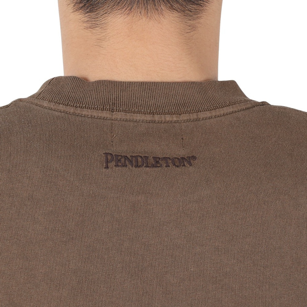 ペンドルトン（PENDLETON）（メンズ）長袖Tシャツ ロンT Pigmentdye 19807031 DBR