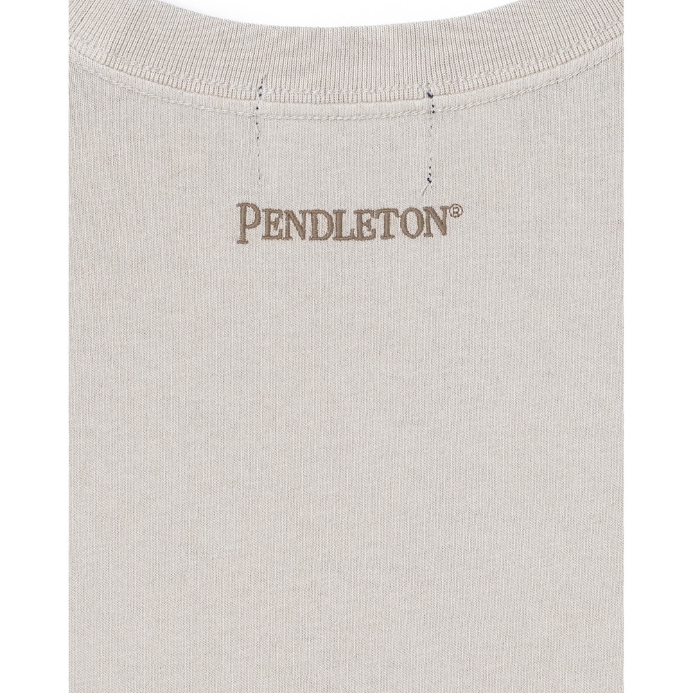 ペンドルトン（PENDLETON）（メンズ、レディース）長袖Tシャツ ロンT ピグメントダイ エンブロイダリー 19807031 GRG
