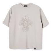 (メンズ、レディース)長袖Tシャツ ロンT ピグメントダイ エンブロイダリー 19807031 GRG