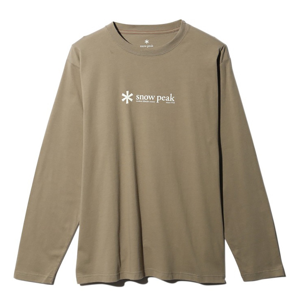 スノーピーク（snow peak）（メンズ）ロンT ソフトコットン ロゴ 長袖Tシャツ SW-24SU201 PR