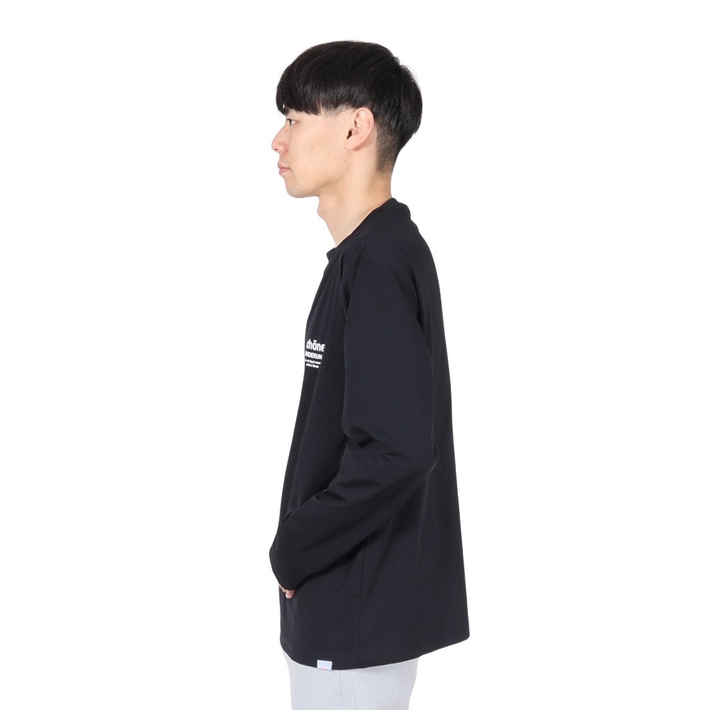 ロジャーエーガー（ROGEREGGER）（メンズ）長袖Tシャツ ロンT ヴァンデルング RE24FUK5610006 BLK