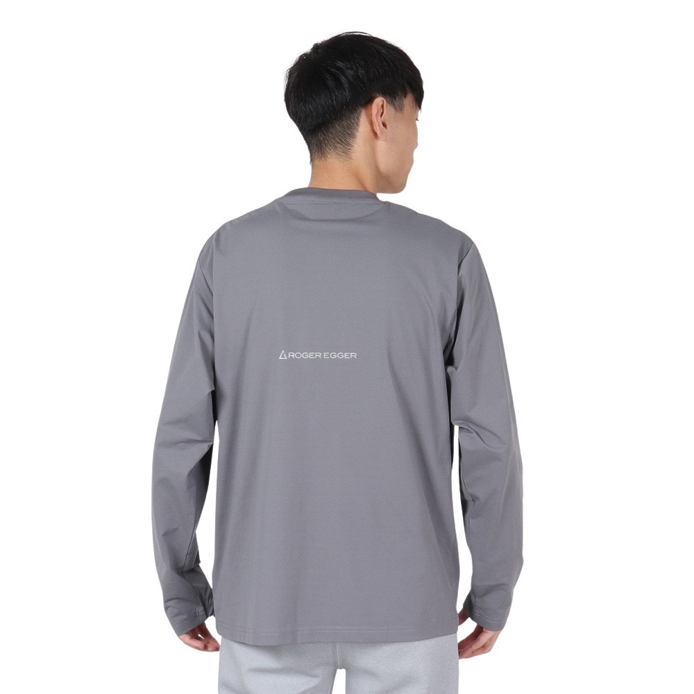 ロジャーエーガー（ROGEREGGER）（メンズ）長袖Tシャツ ロンT ヴァンデルング RE24FUK5610006 GRY