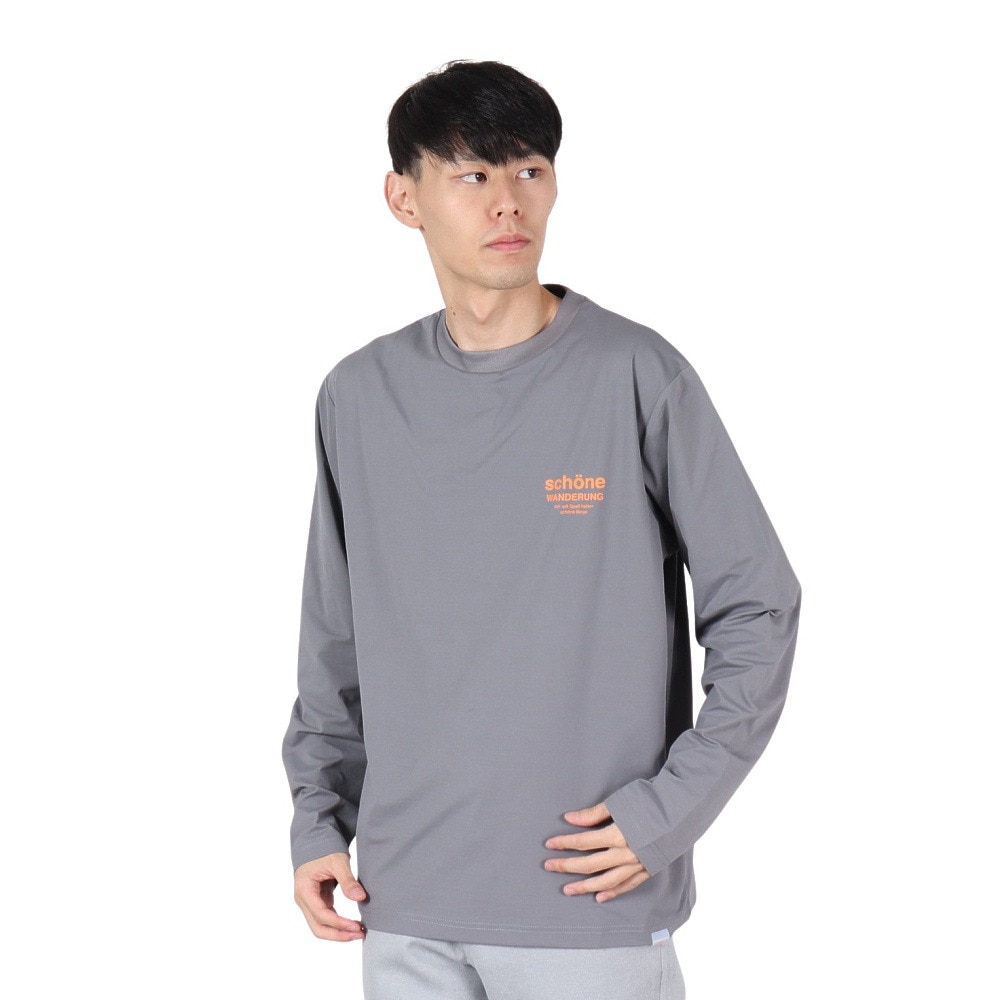 ロジャーエーガー（ROGEREGGER）（メンズ）長袖Tシャツ ロンT ヴァンデルング RE24FUK5610006 GRY