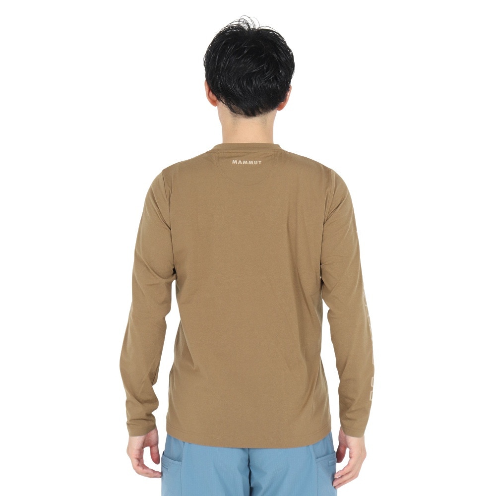 マムート（MAMMUT）（メンズ）長袖Tシャツ QD ロゴプリント ロングスリーブTシャツ アジアンフィット 1016-01030-7529 ベージュ EUROサイズ