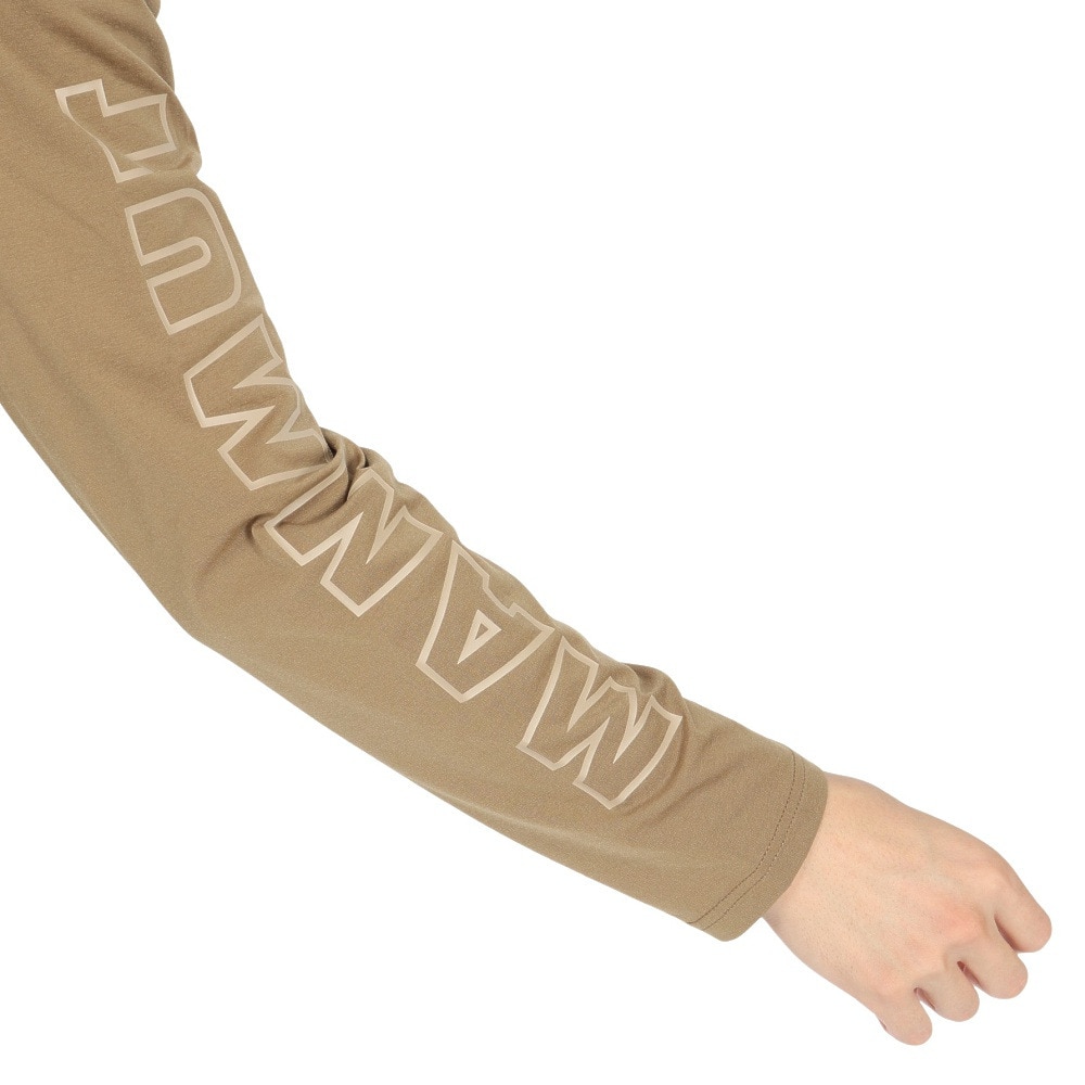 マムート（MAMMUT）（メンズ）長袖Tシャツ QD ロゴプリント ロングスリーブTシャツ アジアンフィット 1016-01030-7529 ベージュ EUROサイズ