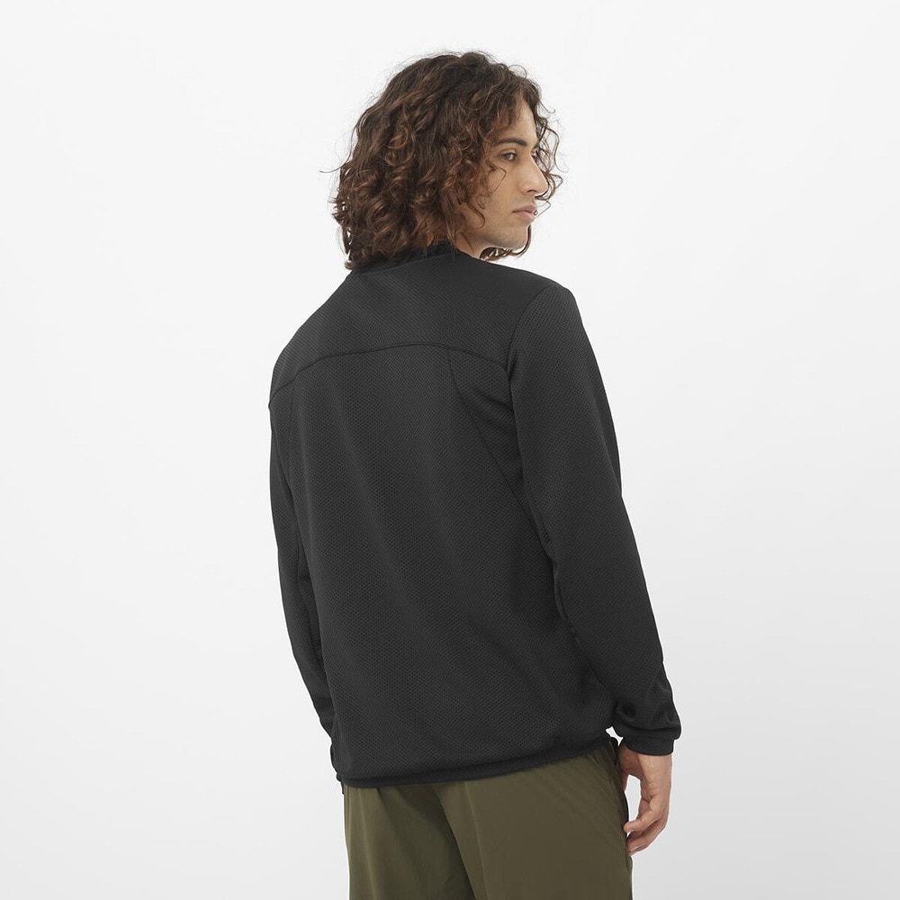 サロモン（SALOMON）（メンズ）長袖Tシャツ ロンT MOTOMESH クルーネックプルオーバー LC2446400