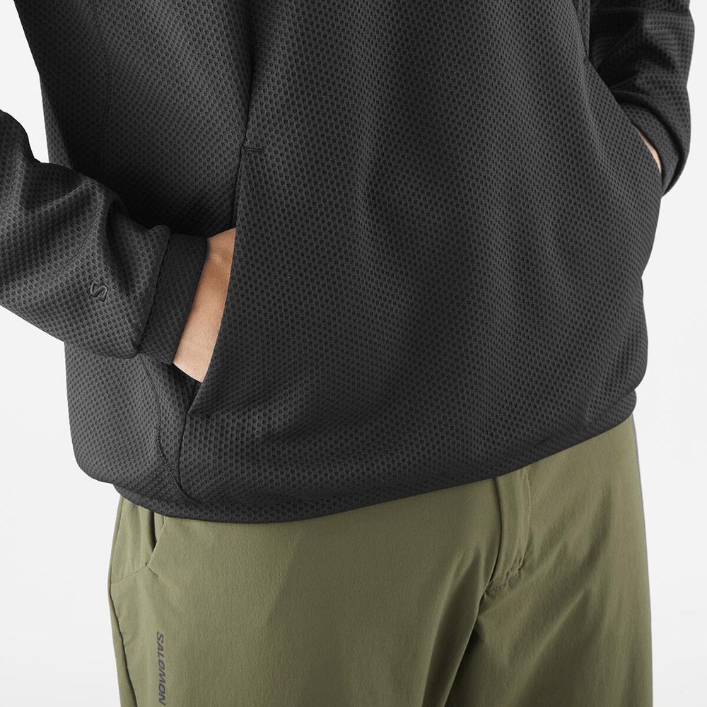 サロモン（SALOMON）（メンズ）長袖Tシャツ ロンT MOTOMESH クルーネックプルオーバー LC2446400