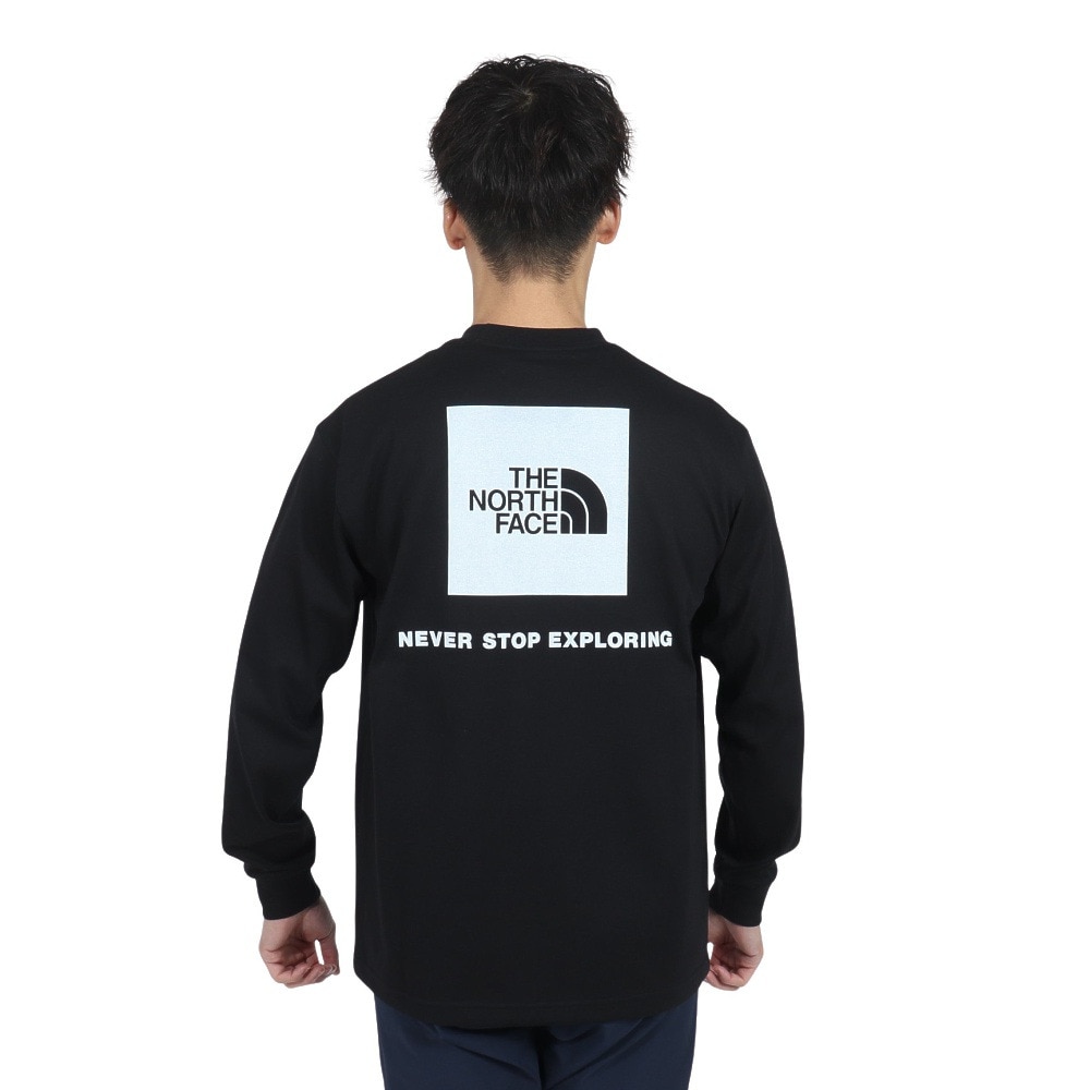ザ・ノース・フェイス（THE NORTH FACE）（メンズ）長袖Tシャツ ロングスリーブ バックスクエアロゴ Tシャツ NT32442 K2