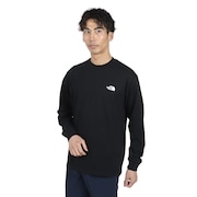 (メンズ)長袖Tシャツ ロングスリーブ バックスクエアロゴ Tシャツ NT324422
