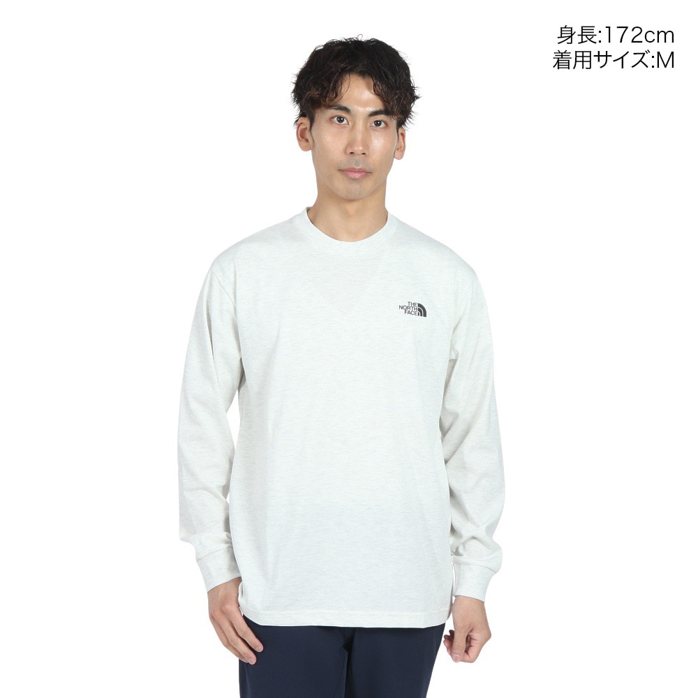 ザ・ノース・フェイス（THE NORTH FACE）（メンズ）長袖Tシャツ ロングスリーブ バックスクエアロゴ Tシャツ NT32442 WX