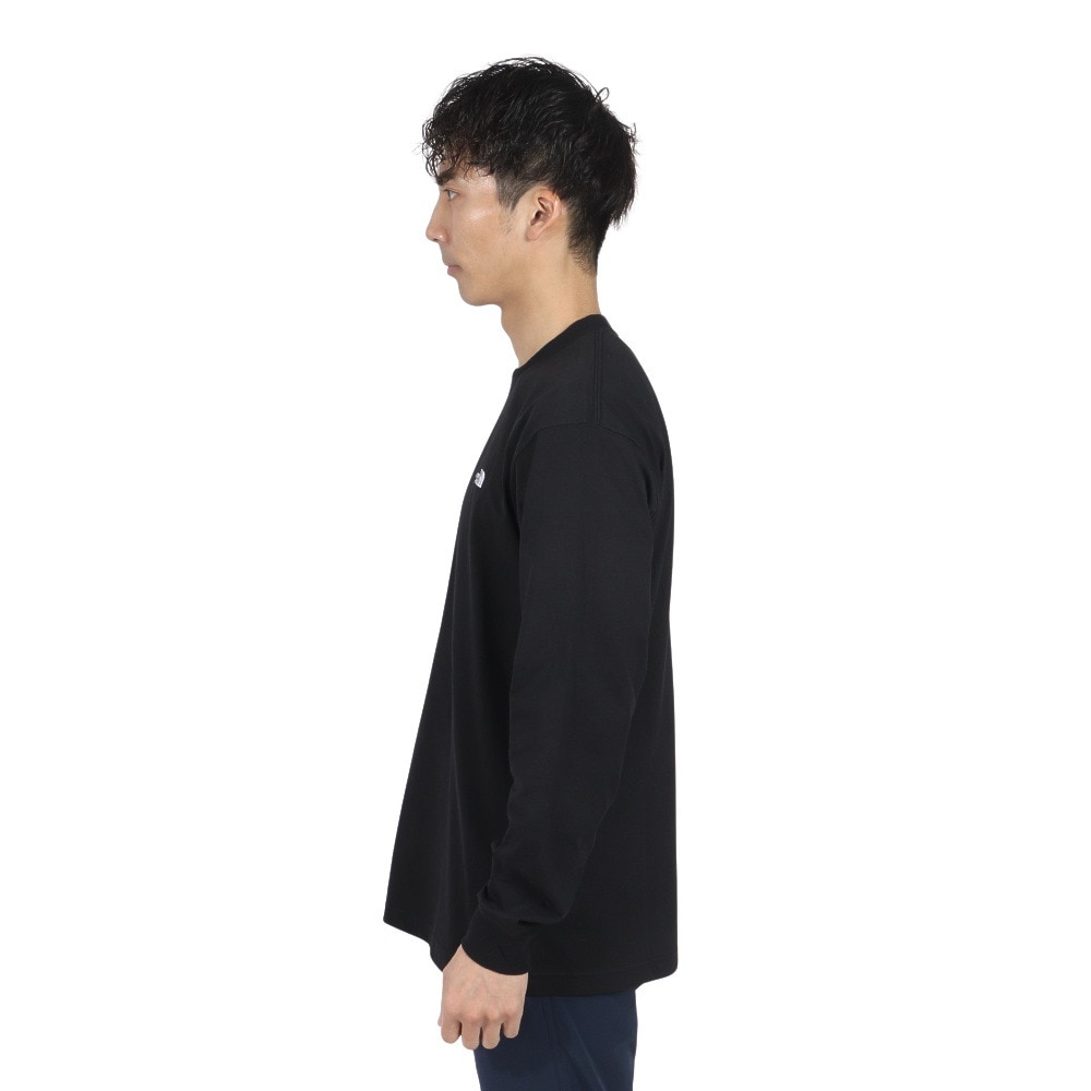 ザ・ノース・フェイス（THE NORTH FACE）（メンズ）長袖Tシャツ ロンT ロングスリーブ フラッシュドライヌプシコットン Tシャツ NT32535 K