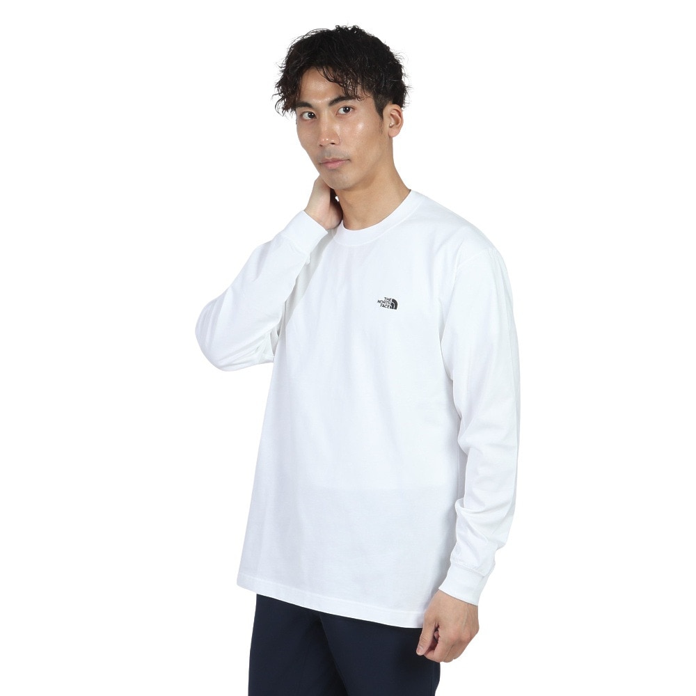 ザ・ノース・フェイス（THE NORTH FACE）（メンズ）長袖Tシャツ ロンT ロングスリーブ フラッシュドライヌプシコットン Tシャツ NT32535 W