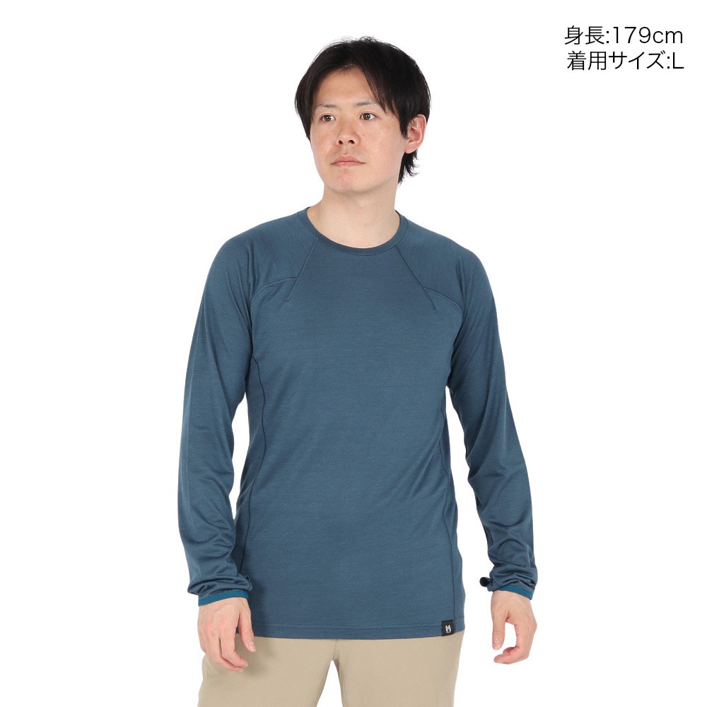 ミレー（Millet）（メンズ）長袖Tシャツ ウビック ウール クルー MIV03184-N8612