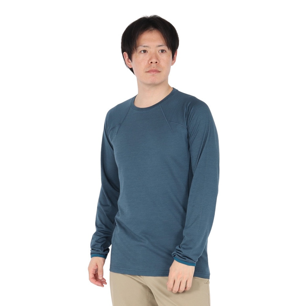 ミレー（Millet）（メンズ）長袖Tシャツ ウビック ウール クルー MIV03184-N8612
