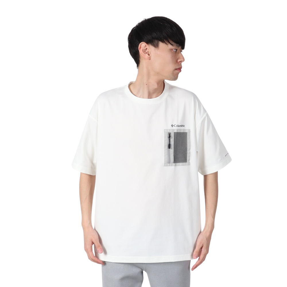コロンビア（Columbia）（メンズ、レディース）長袖Tシャツ ロンT レイリバーショートスリーブポケットTシャツ PM0833 125