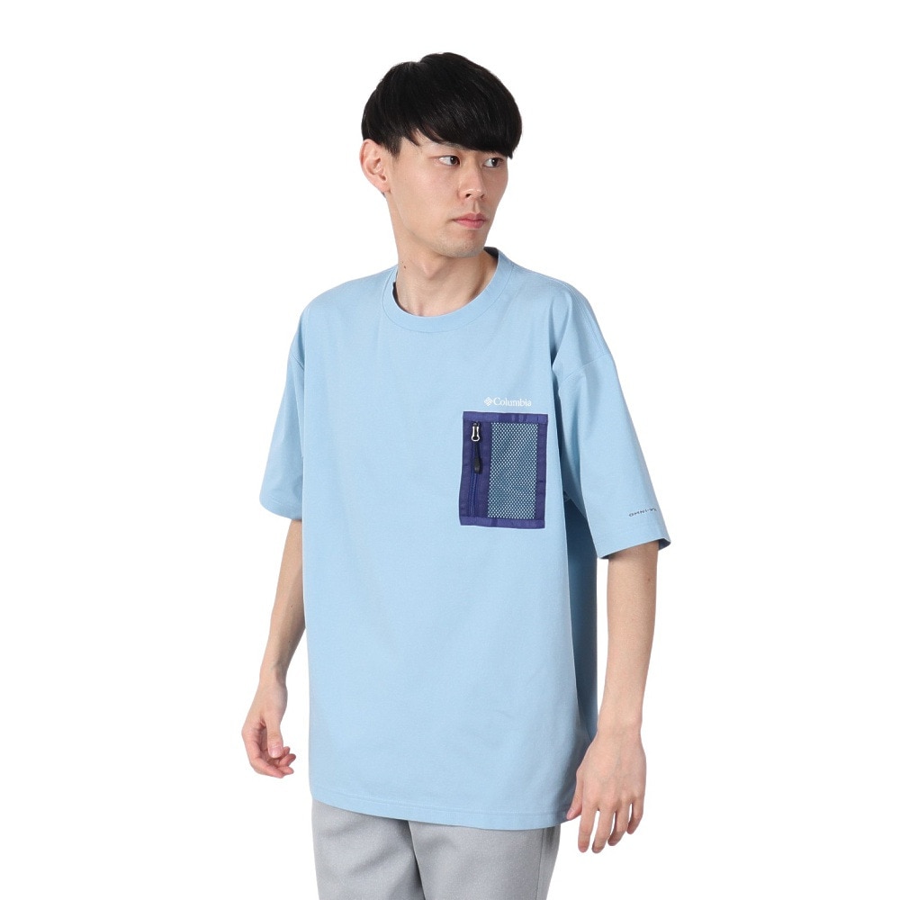 コロンビア（Columbia）（メンズ、レディース）長袖Tシャツ ロンT レイリバーショートスリーブポケットTシャツ PM0833 431