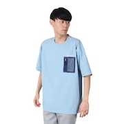 (メンズ、レディース)長袖Tシャツ ロンT レイリバーショートスリーブポケットTシャツ PM0833 431