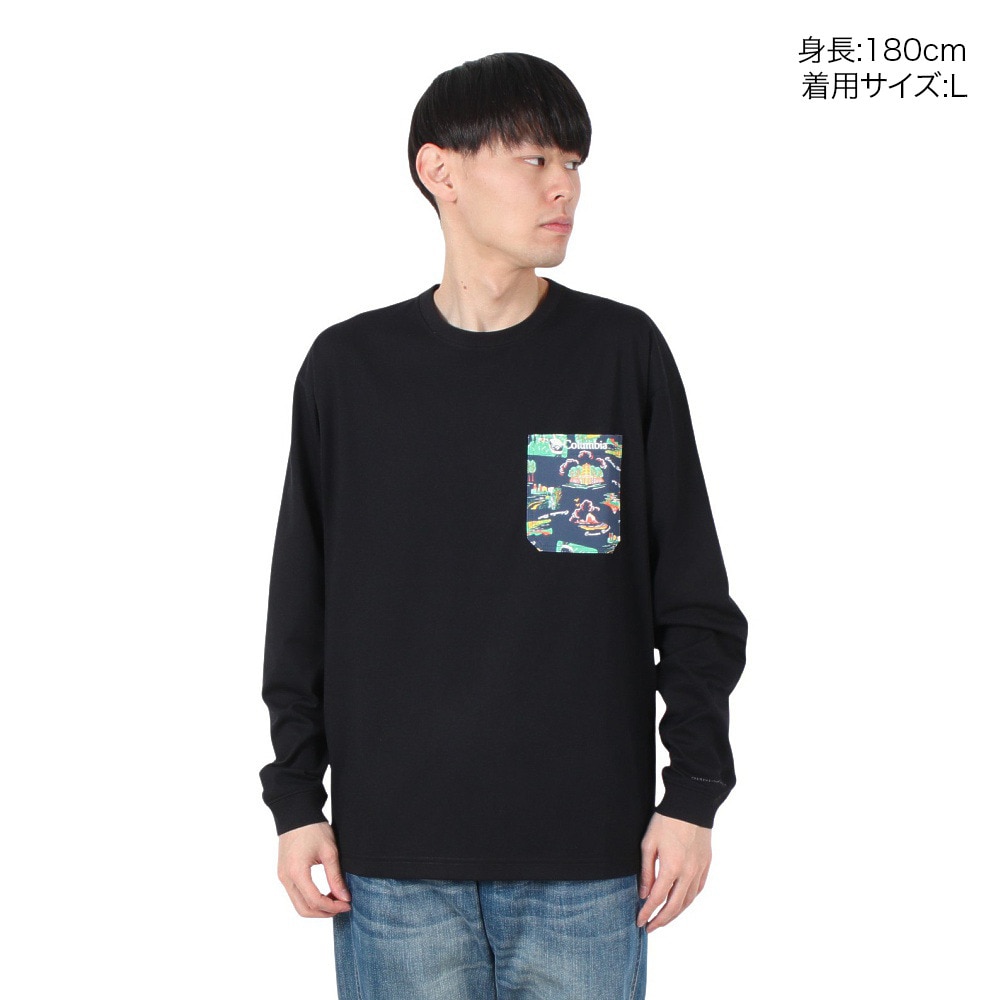 コロンビア（Columbia）（メンズ）長袖Tシャツ ロンT ヤングストリートロングスリーブクルー PM0898 011