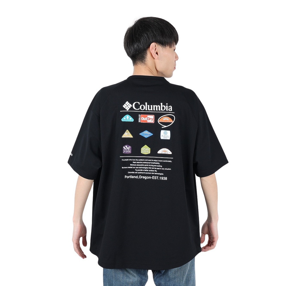 コロンビア（Columbia）（メンズ、レディース）レイリバー スプリットラグラングラフィック ショートスリーブTシャツ PM7377 010