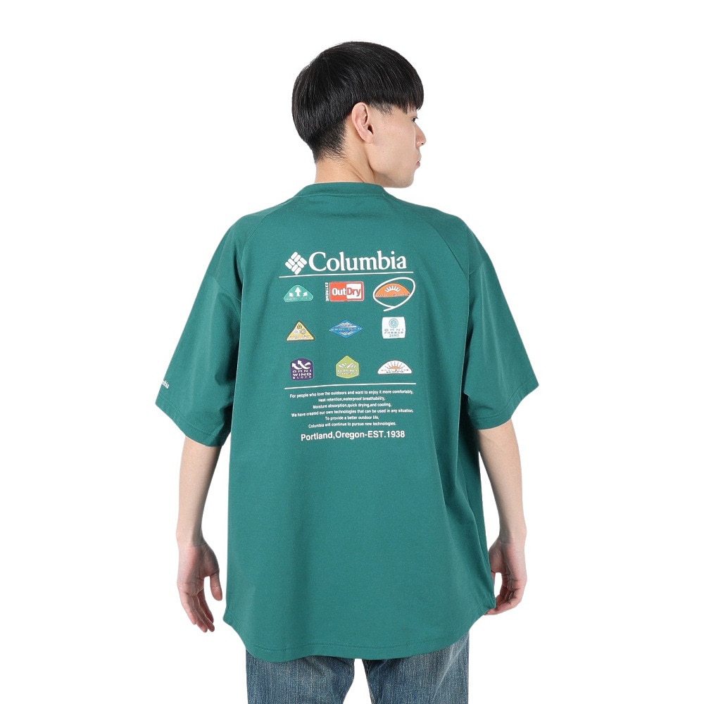 コロンビア（Columbia）（メンズ、レディース）レイリバー スプリットラグラングラフィック ショートスリーブTシャツ PM7377 364