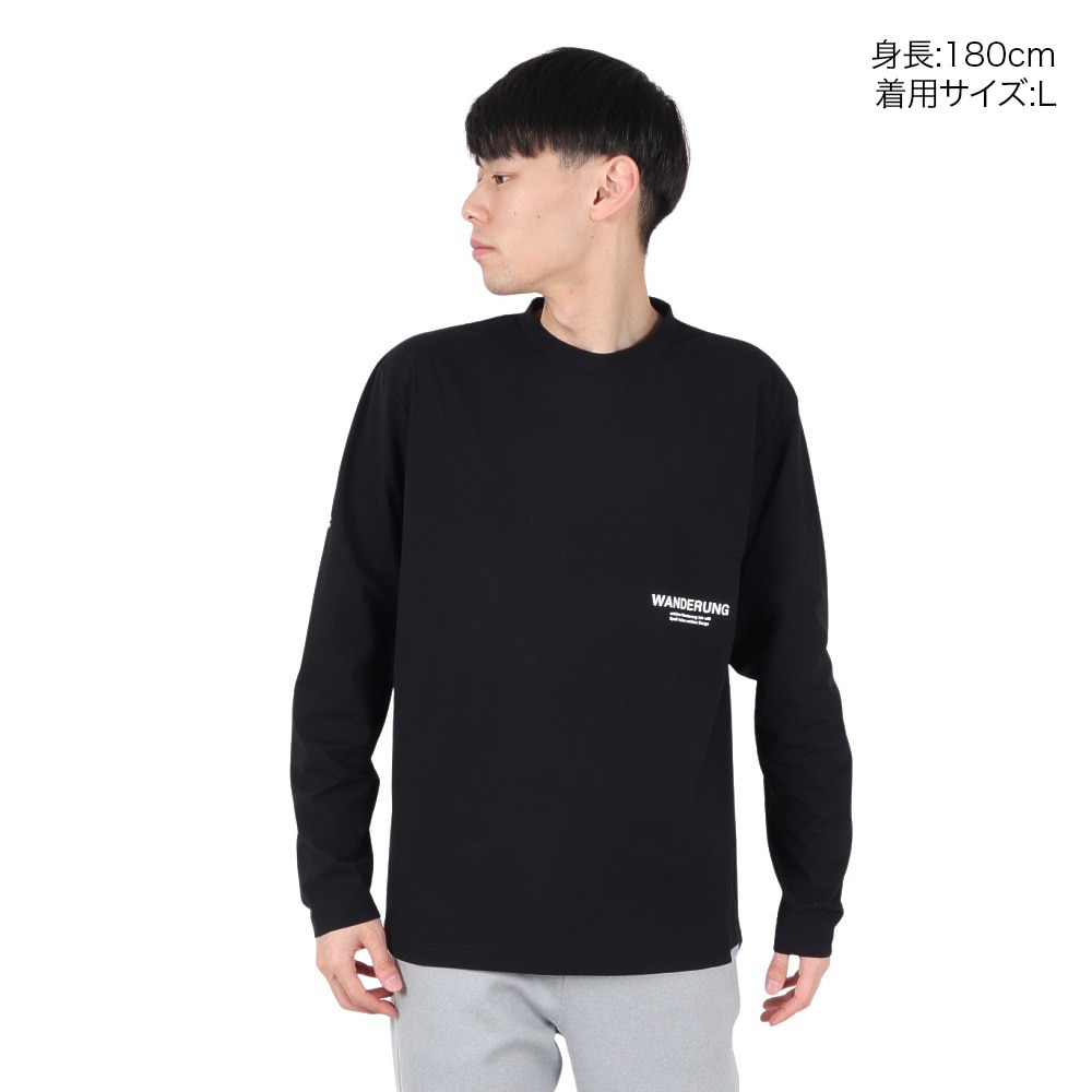ロジャーエーガー（ROGEREGGER）（メンズ）長袖Tシャツ ロンT ユングフラウ RE25SUK5610003 BLK ブラック