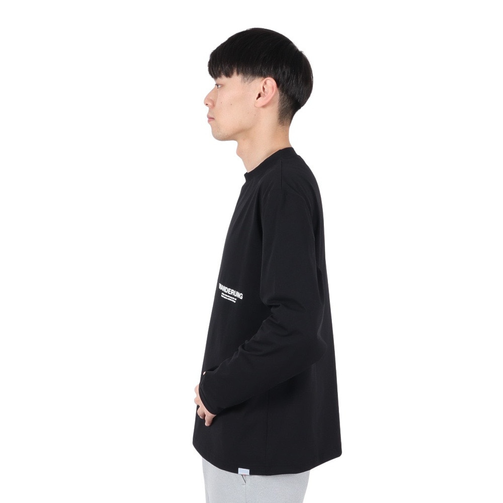 ロジャーエーガー（ROGEREGGER）（メンズ）長袖Tシャツ ロンT ユングフラウ RE25SUK5610003 BLK ブラック