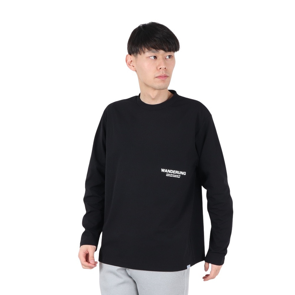 ロジャーエーガー（ROGEREGGER）（メンズ）長袖Tシャツ ロンT ユングフラウ RE25SUK5610003 BLK ブラック
