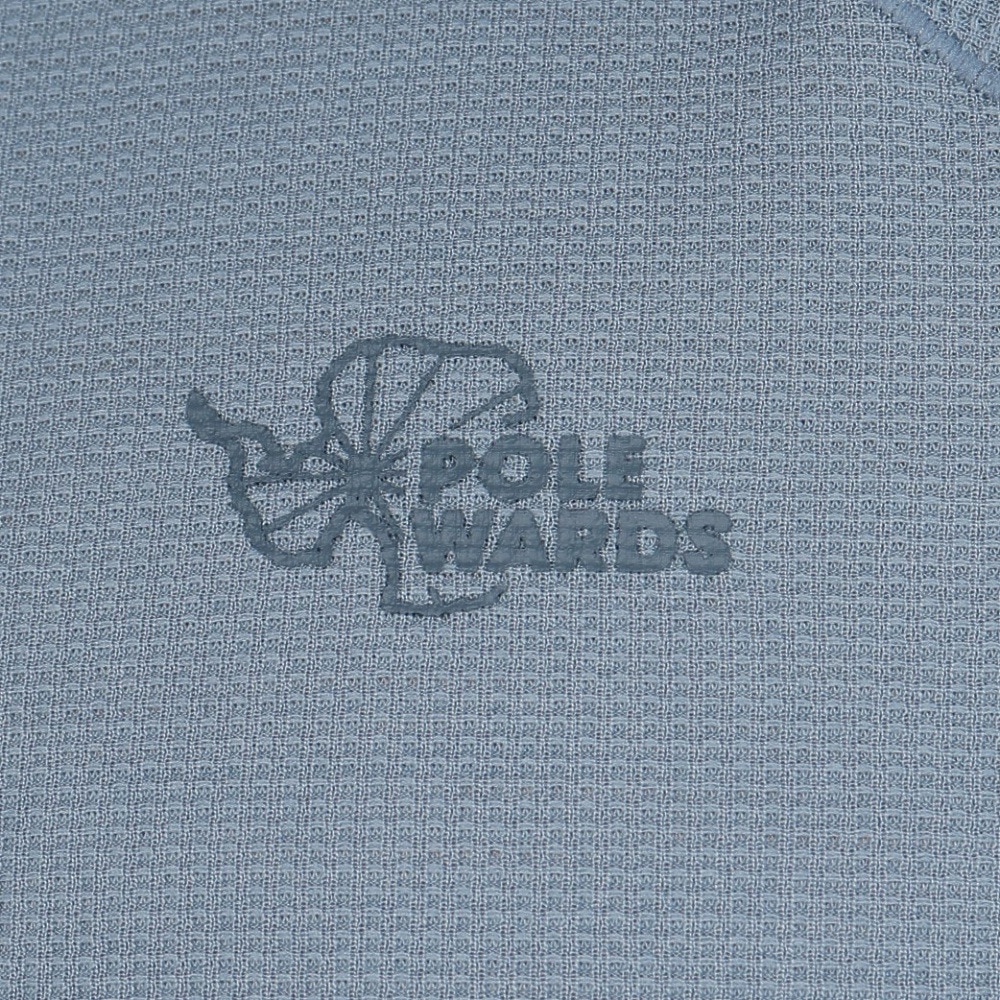 POLEWARDS（メンズ）長袖Tシャツ ロンT Woolmesh ハーフジップ PW2TJB01 BLU