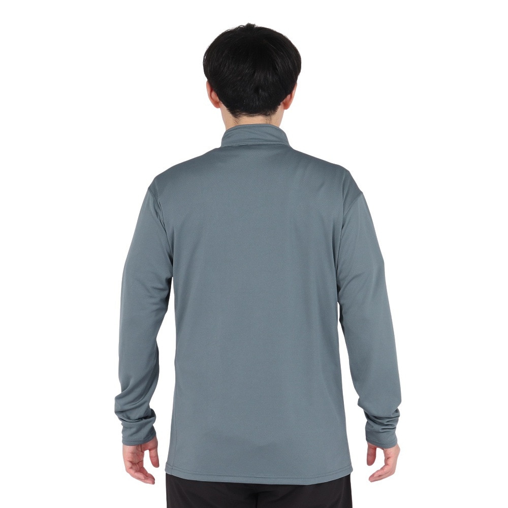POLEWARDS（メンズ）長袖Tシャツ ロンT Fusiondry PP ジップジャケット PW2TJB02 BLU