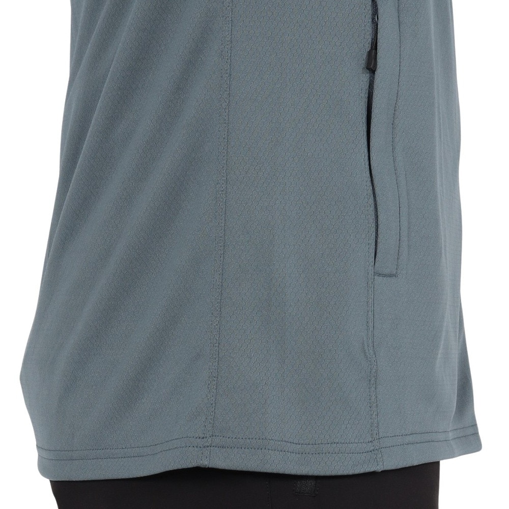POLEWARDS（メンズ）長袖Tシャツ ロンT Fusiondry PP ジップジャケット PW2TJB02 BLU