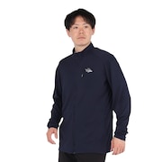 (メンズ)長袖Tシャツ ロンT Fusiondry PP ジップジャケット PW2TJB02 NVY