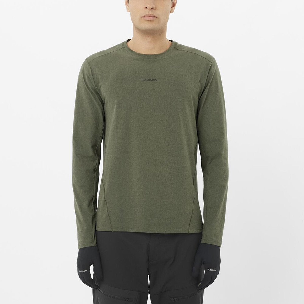 サロモン（SALOMON）（メンズ）長袖Tシャツ ロンT TRACKLINE 長袖Tシャツ LC2649700