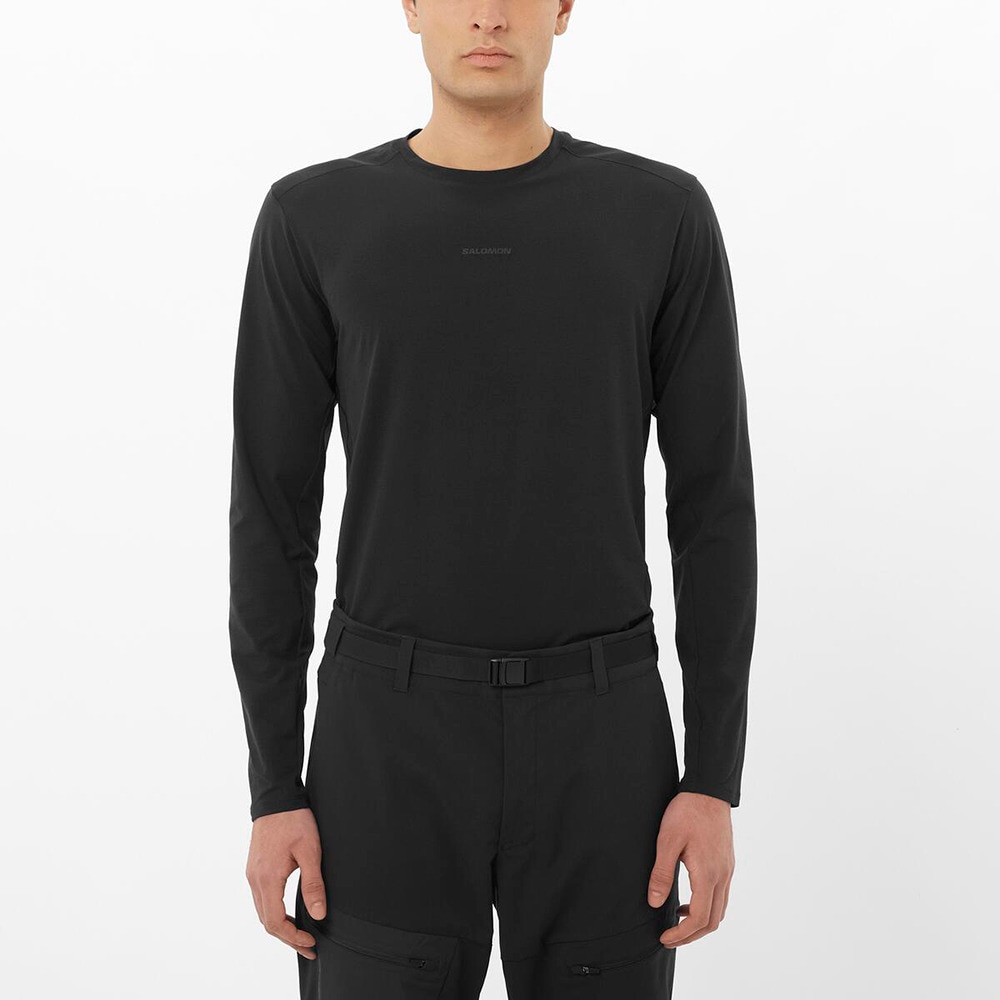 サロモン（SALOMON）（メンズ）長袖Tシャツ ロンT TRACKLINE LC2649800