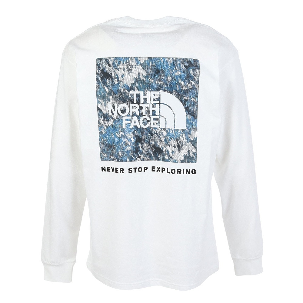 ザ・ノース・フェイス（THE NORTH FACE）（メンズ）長袖Tシャツ ロンT ロングトスリーブスクエアデジタルグラフィック Tシャツ NT82545 W