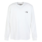 (メンズ)長袖Tシャツ ロンT ロングトスリーブスクエアデジタルグラフィック Tシャツ NT82545 W
