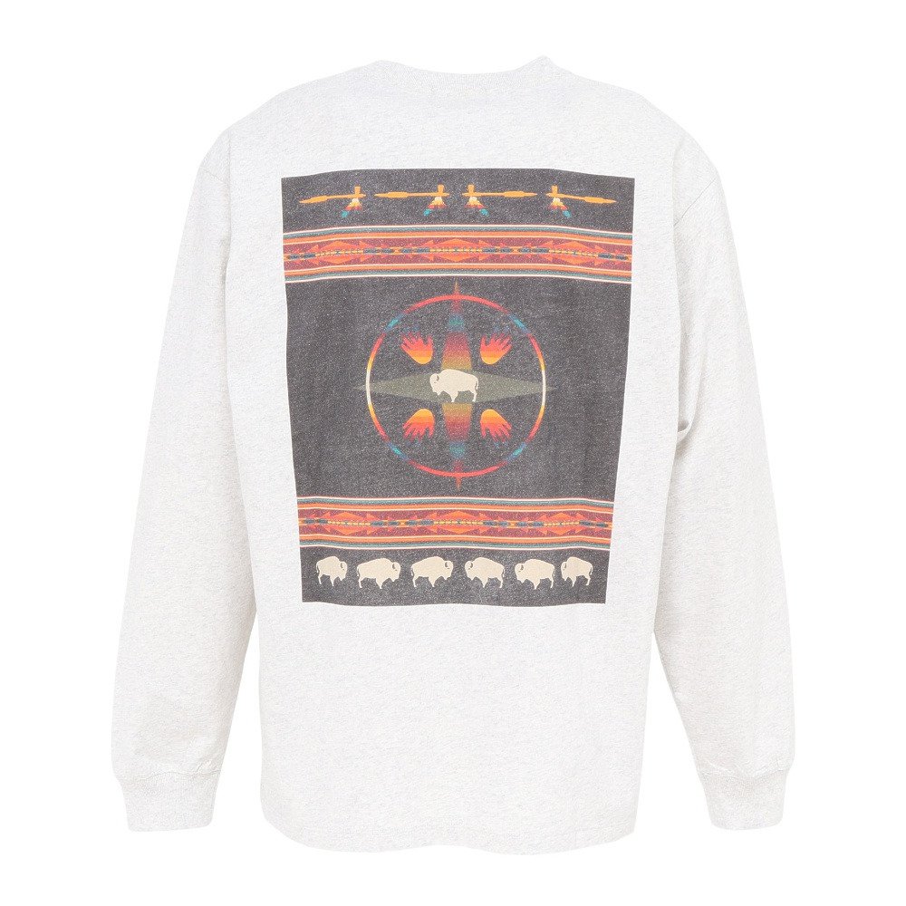 ペンドルトン（PENDLETON）（メンズ）バックプリント 長袖Tシャツ 19800140 Birch