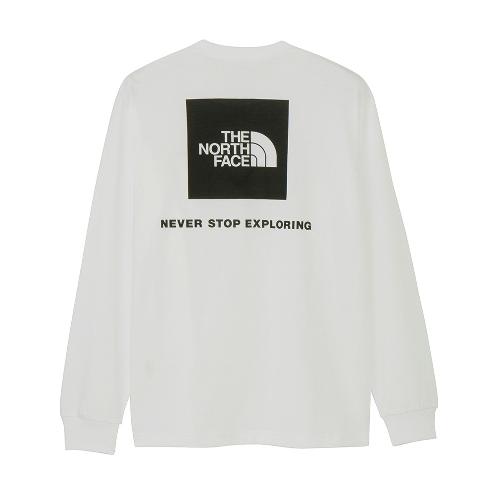 ザ・ノース・フェイス（THE NORTH FACE）（メンズ）長袖 バックスクエアロゴTシャツ ロンT NT32442 WK