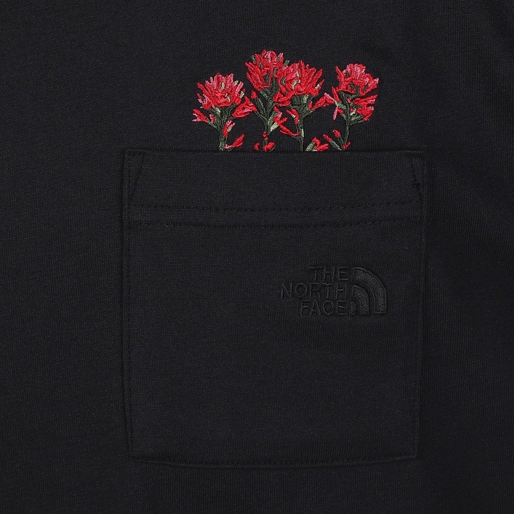 ザ・ノース・フェイス（THE NORTH FACE）（メンズ）ロンT フラッシュドライフラワーロゴ長袖Tシャツ NT82535 K