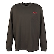 (メンズ)ロンT フラッシュドライフラワーロゴ長袖Tシャツ NT82535 NT