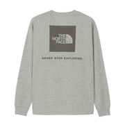 (メンズ)長袖 バックスクエアロゴTシャツ ロンT NT32442 ZZ