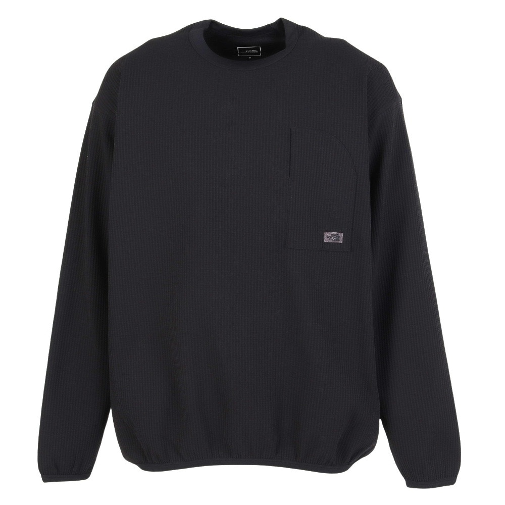 ザ・ノース・フェイス（THE NORTH FACE）（メンズ、レディース）長袖Tシャツ ロンT エンライドワッフルクルー NT62560 K