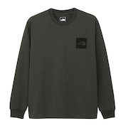 (メンズ、レディース)長袖Tシャツ ロンT ロングスリーブスクエアロゴ NT82534 AG