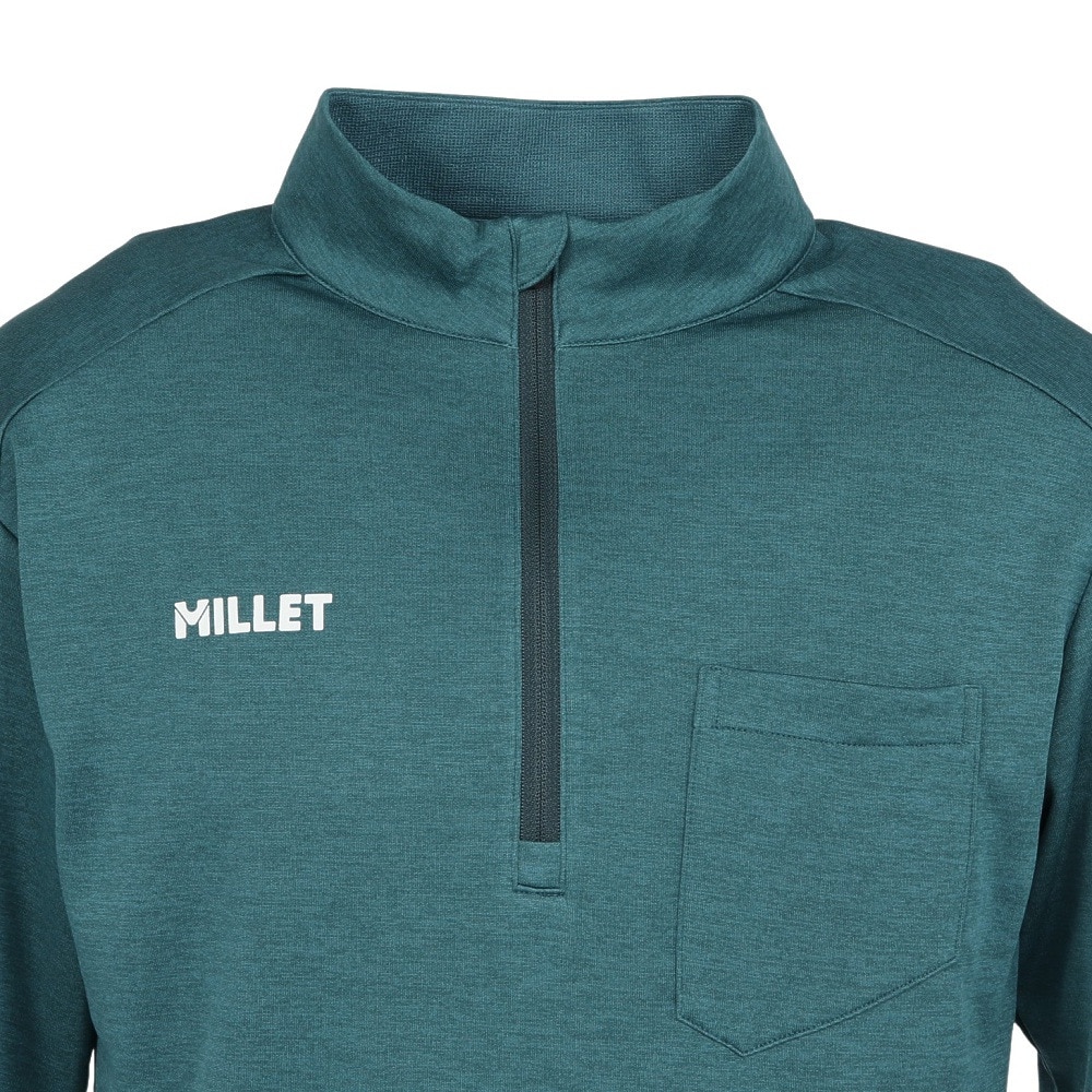 ミレー(Millet)長袖Tシャツ ロンT アイラ 2 ジップ ロングスリーブ MIV01980-N4238(Men’s) ミレー（Millet）（メンズ）長袖Tシャツ ロンT アイラ 2 ジップ ロング