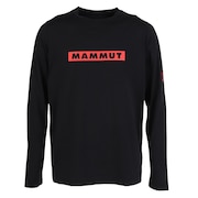 (メンズ)長袖Tシャツ ロンT QD ロゴ プリント ロングスリーブTシャツ 1016-02250-0001